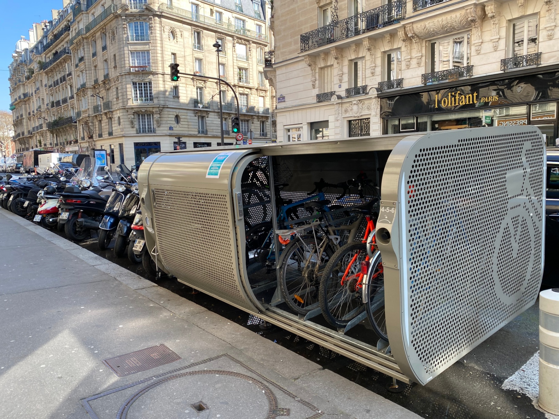 Pod di parcheggio bici ad accesso controllato