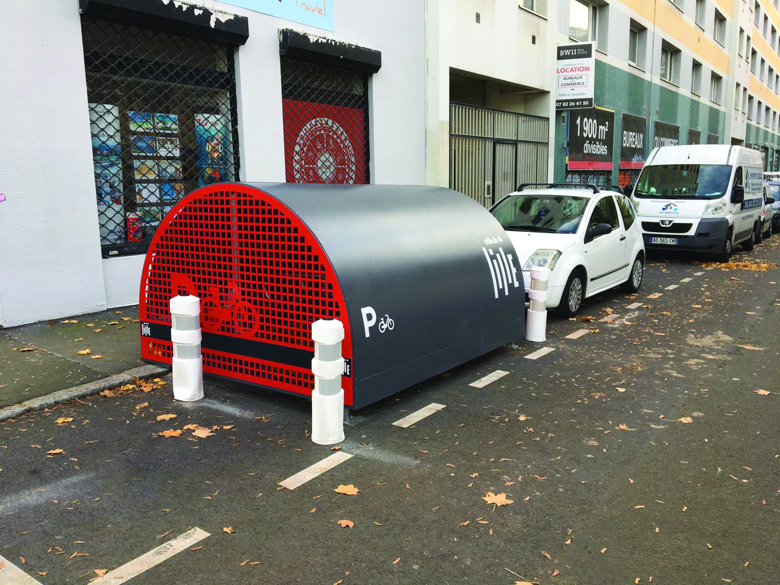 Bike Box ALTAO® Cover in contesto urbano